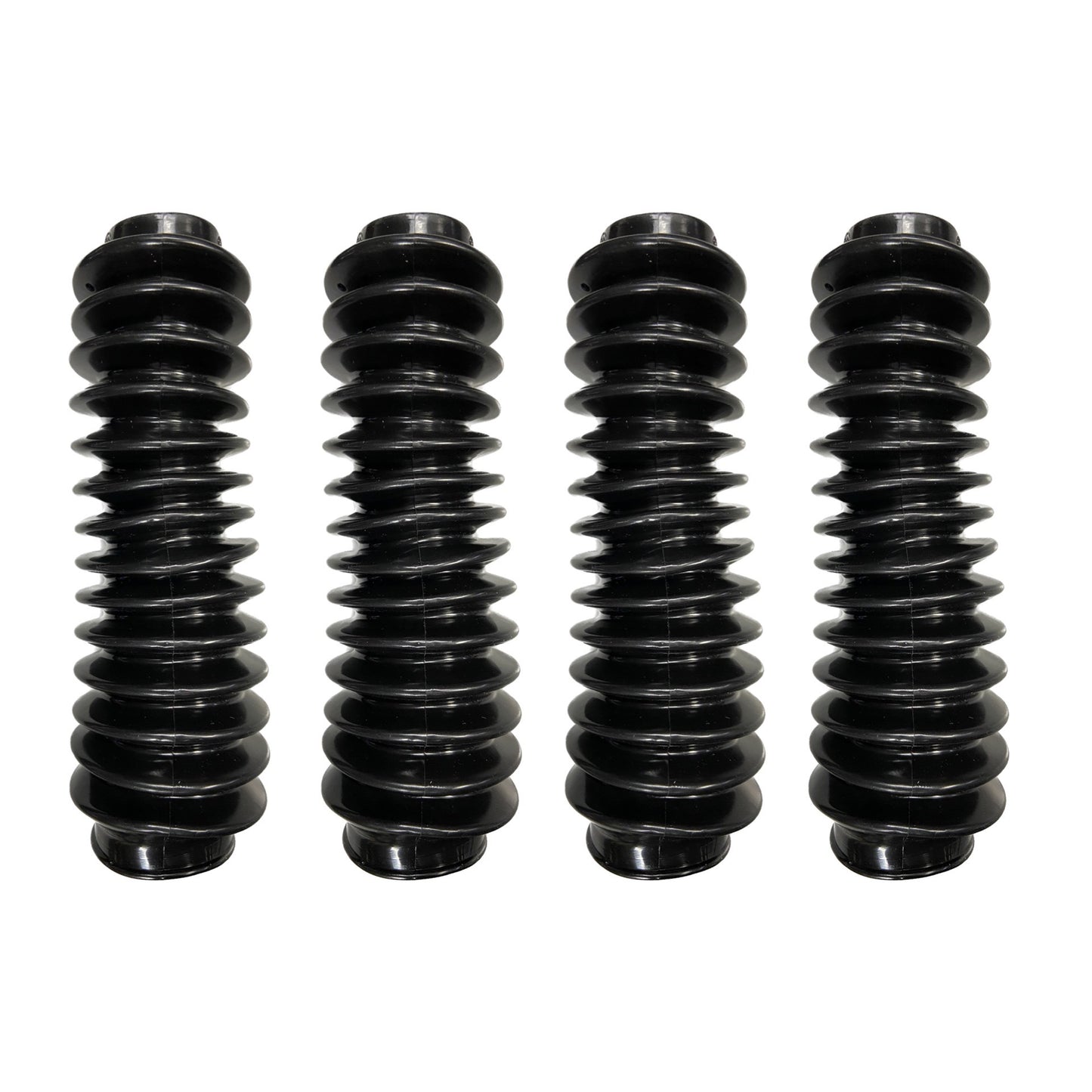 BLACK Universal 2” x 9” Shock Absorber Dust Boots Covers (Set of 4)