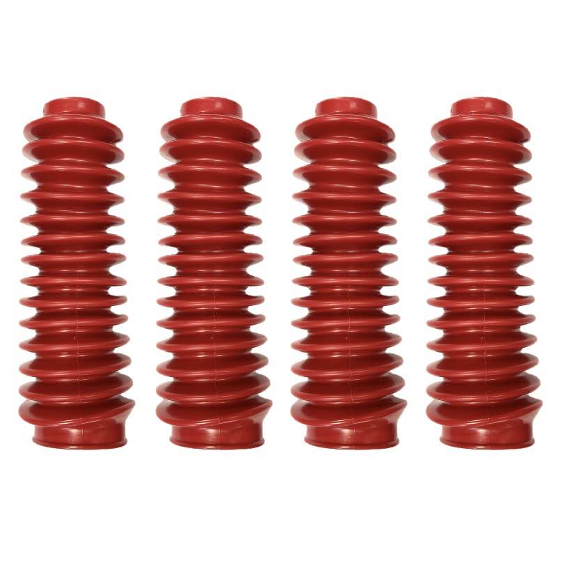 RED Universal 2” x 9” Shock Absorber Dust Boots Covers (Set of 4)