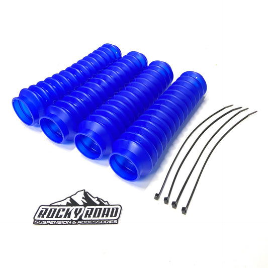 BLUE 2” x 11” Universal Shock Absorber Dust Boots Covers (Set of 4)