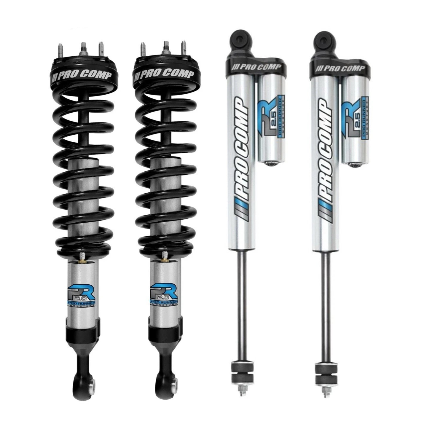Pro Comp 2.5 Reservoir Front Struts & Rear Shocks for 2007-2021 Tundra