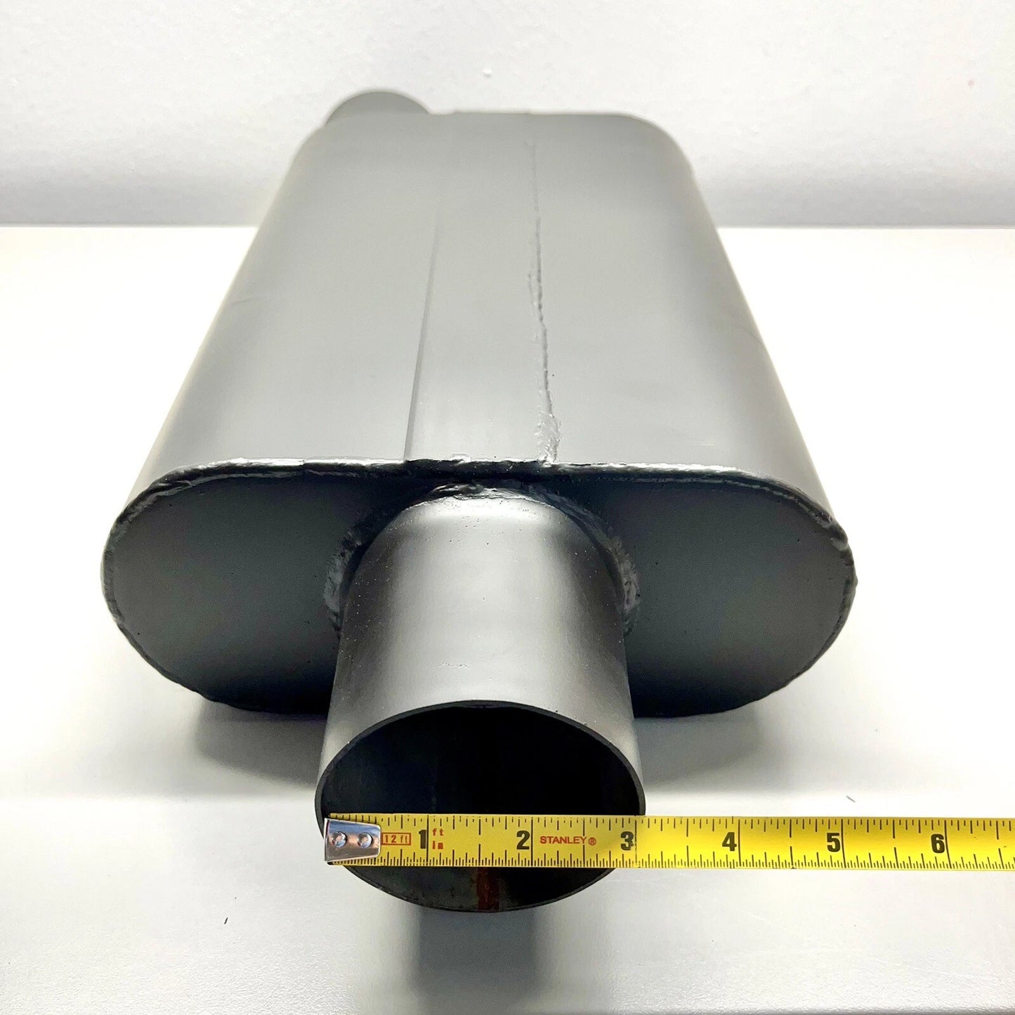 SpeedFX Performance Exhaust Muffler 3” Single Offset Inlet w/ 3" Center Outlet