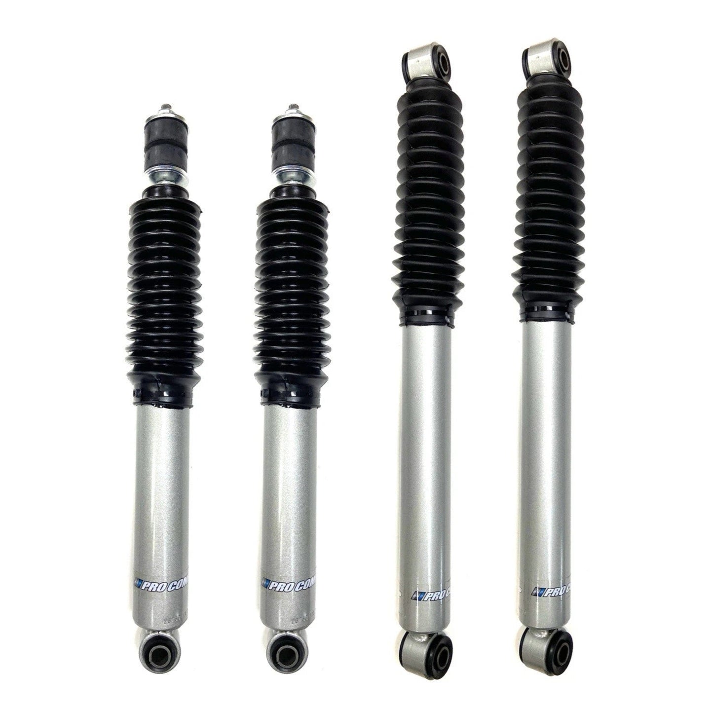 Pro Comp 0-1" Monotube Shocks (4) for 1999-2010 Silverado Sierra 2500HD 3500HD