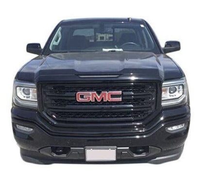 Gloss Black Grille Overlay 2016-18 GMC Sierra 1500 SLT