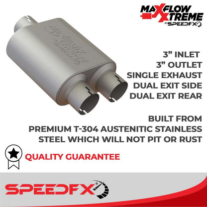 2014-2018 Silverado / Sierra 1500 5.3L SpeedFX Dual Exhaust System 50101