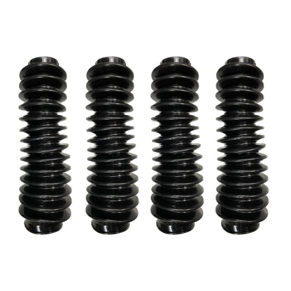 BLACK Universal 2” x 9” Shock Absorber Dust Boots Covers (Set of 4)