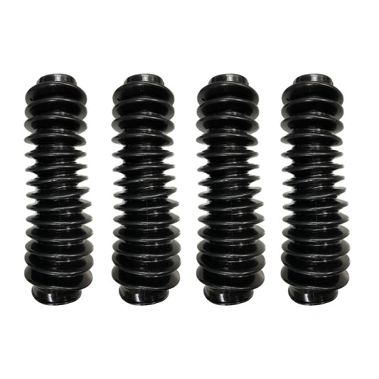 BLACK Universal 2” x 9” Shock Absorber Dust Boots Covers (Set of 4)