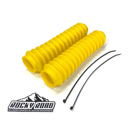 YELLOW 2" x 11" Universal Shock Absorber Dust Boots (PAIR)