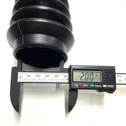 BLACK 2" x 11" Universal Shock Absorber Dust Boots (Set of 4)