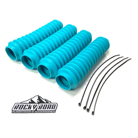 TEAL 2" x 11" Universal Shock Absorber Dust Boots (Set of 4)