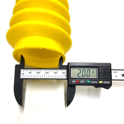 YELLOW 2" x 11" Universal Shock Absorber Dust Boots (Set of 4)
