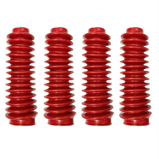 RED Universal 2” x 9” Shock Absorber Dust Boots Covers (Set of 4)
