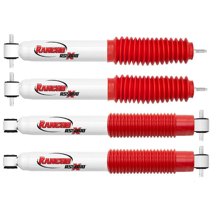 Rancho RS5000X Shocks (4) for 1984-2001 Jeep Cherokee XJ