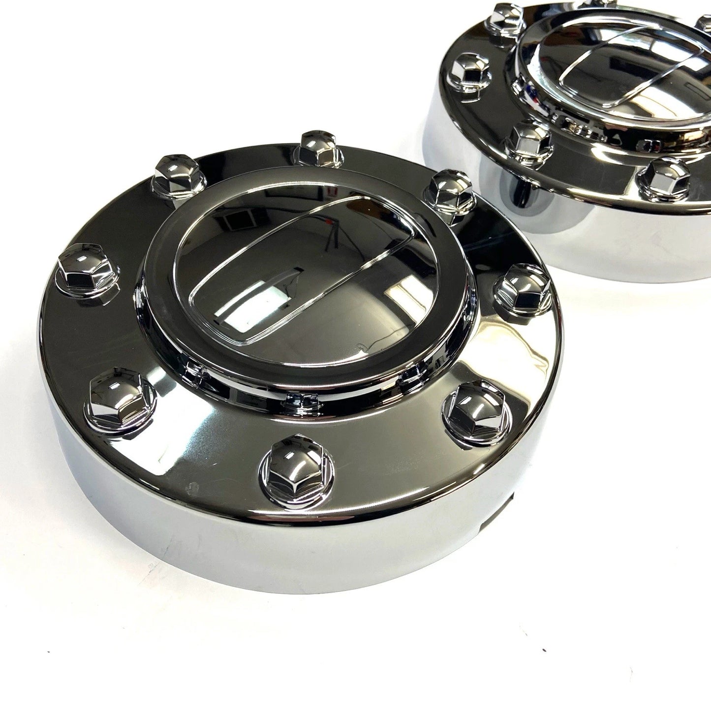 Chrome Front Center Caps (2) for 2011-2018 RAM 3500 Dually w/ 17” Aluminum Wheels