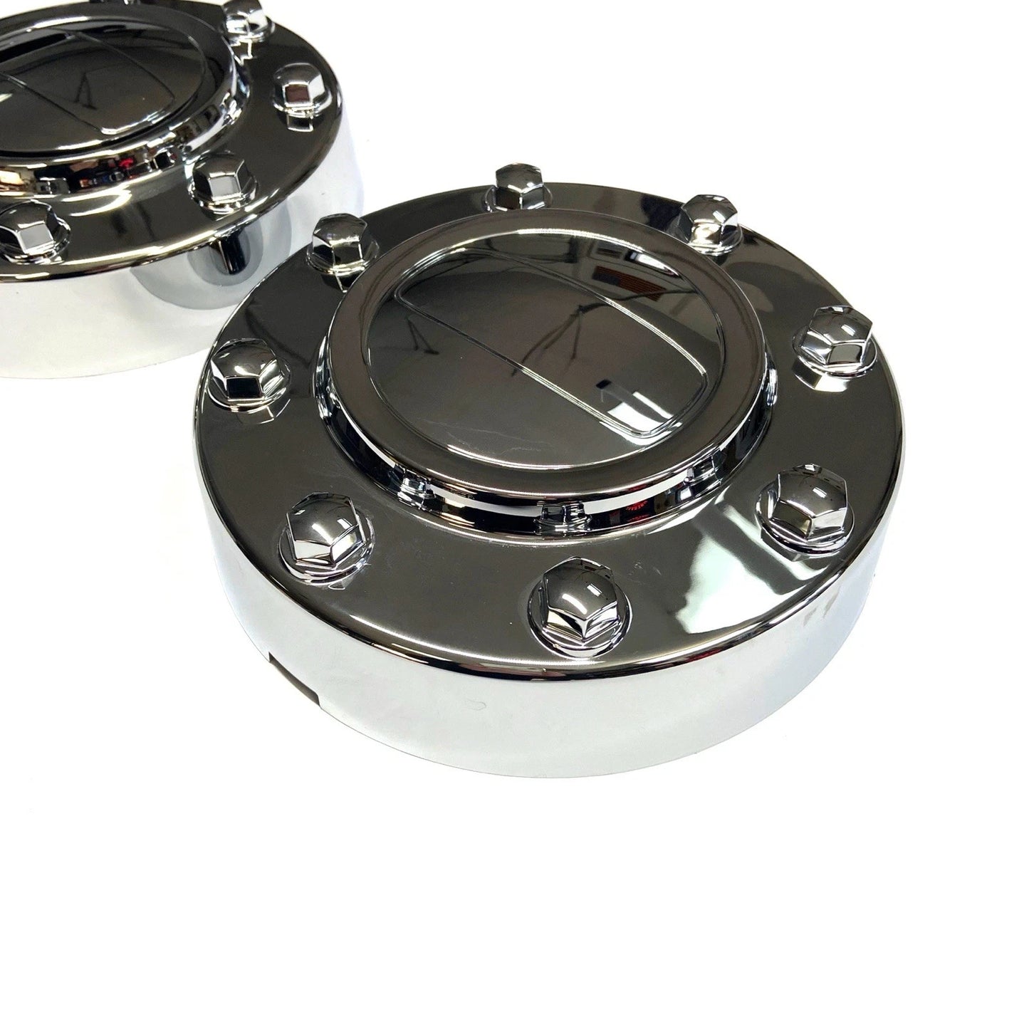 Chrome Front Center Caps (2) for 2011-2018 RAM 3500 Dually w/ 17” Aluminum Wheels