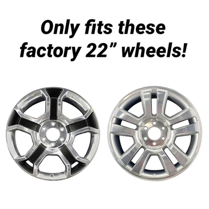 Chrome Replica Center Hub Caps (Set of 4) for 2008 Ford F150 Harley Davidson Edition