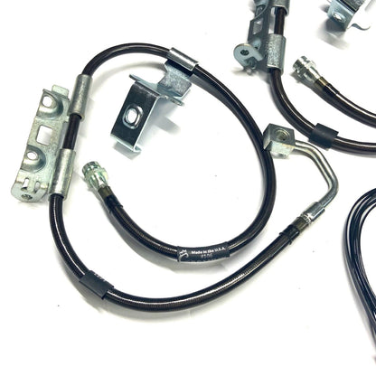 Rubicon Express Extended Front SS Brake Lines for Jeep Gladiator JT Wrangler JL