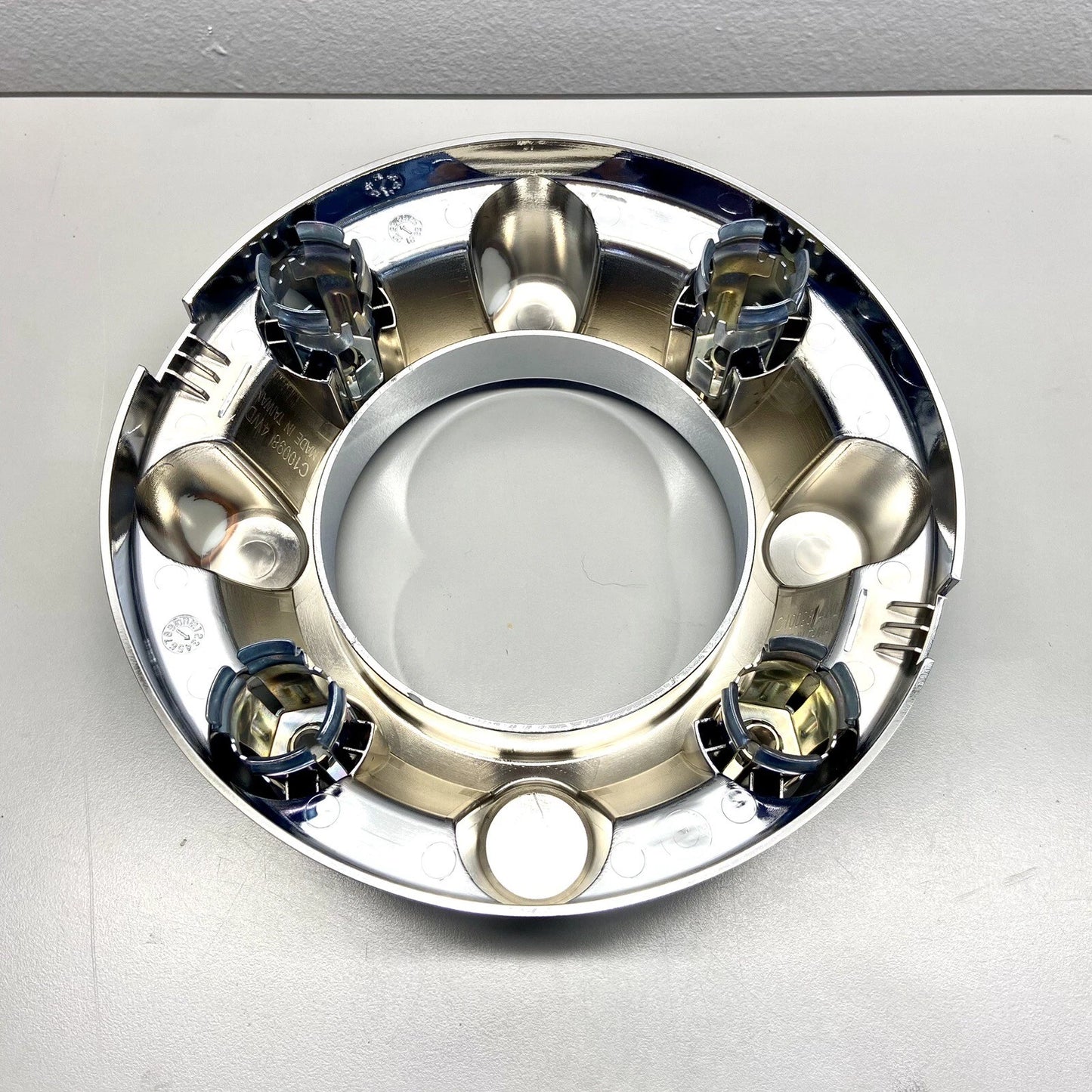 2 Front Chrome Center Wheel Open Hub Caps for 2017-2025 Ford F250 F350 Super Duty 4WD