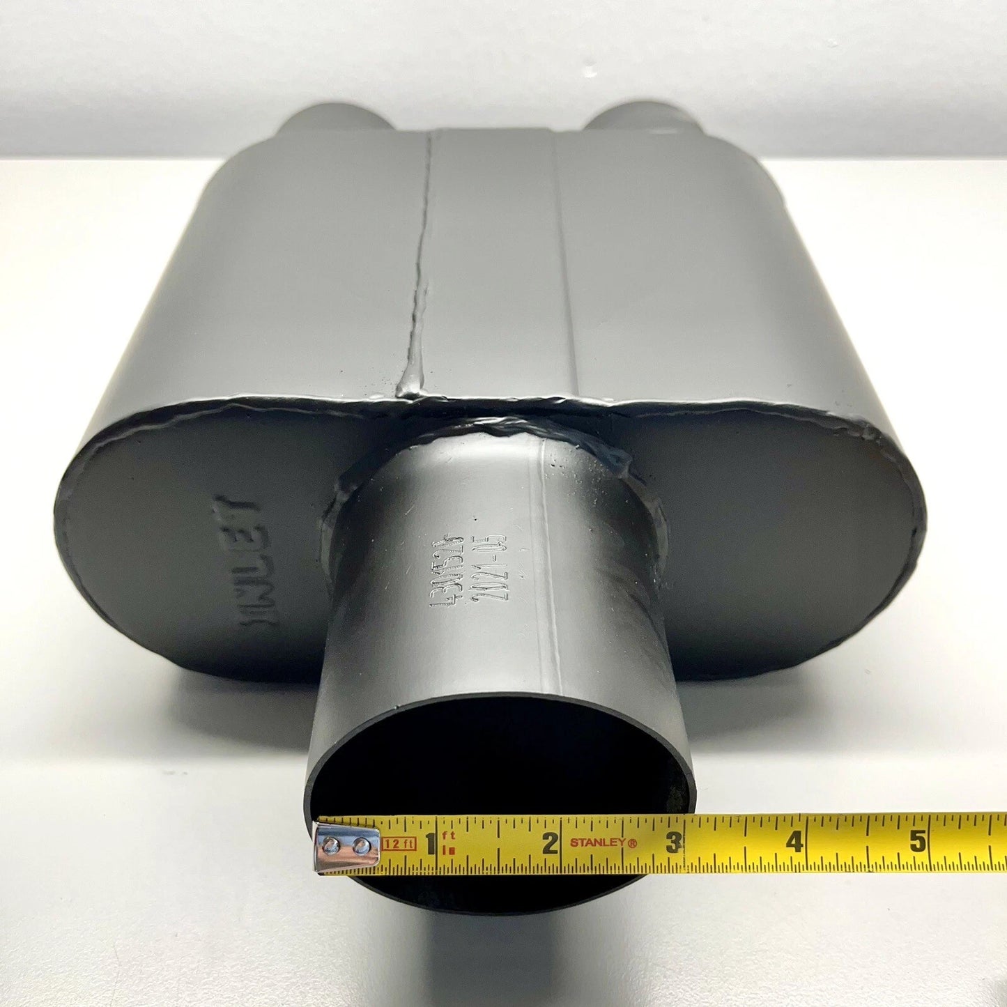 SpeedFX Performance Exhaust Muffler 3” Single Inlet w/ Dual 2.5” Outlet Shorty
