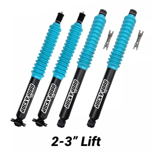 Rocky Road X2 Shocks (Set of 4 w/ Boots) for 84-01 Jeep Cherokee & 84-90 Wagoneer XJ 2-3” LIFT