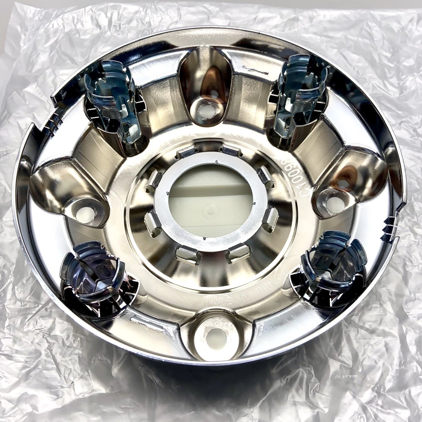 2 Rear Chrome 3.75" Center Wheel Hub Caps for 2017-2025 Ford F250 F350 Super Duty