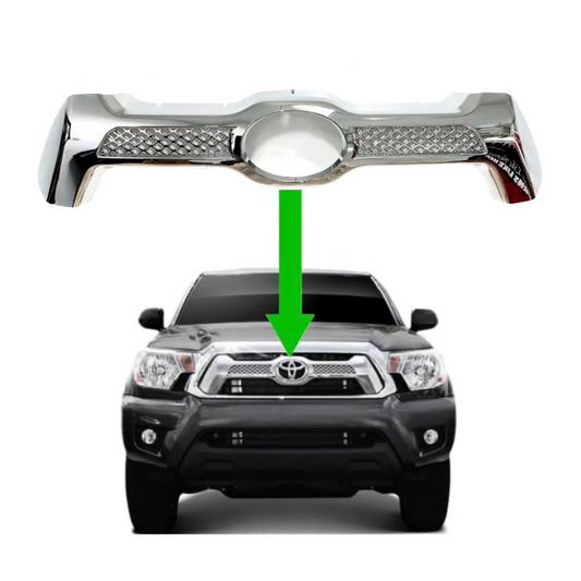Chrome Front Grille Overlay Insert for 2012-2015 Toyota Tacoma