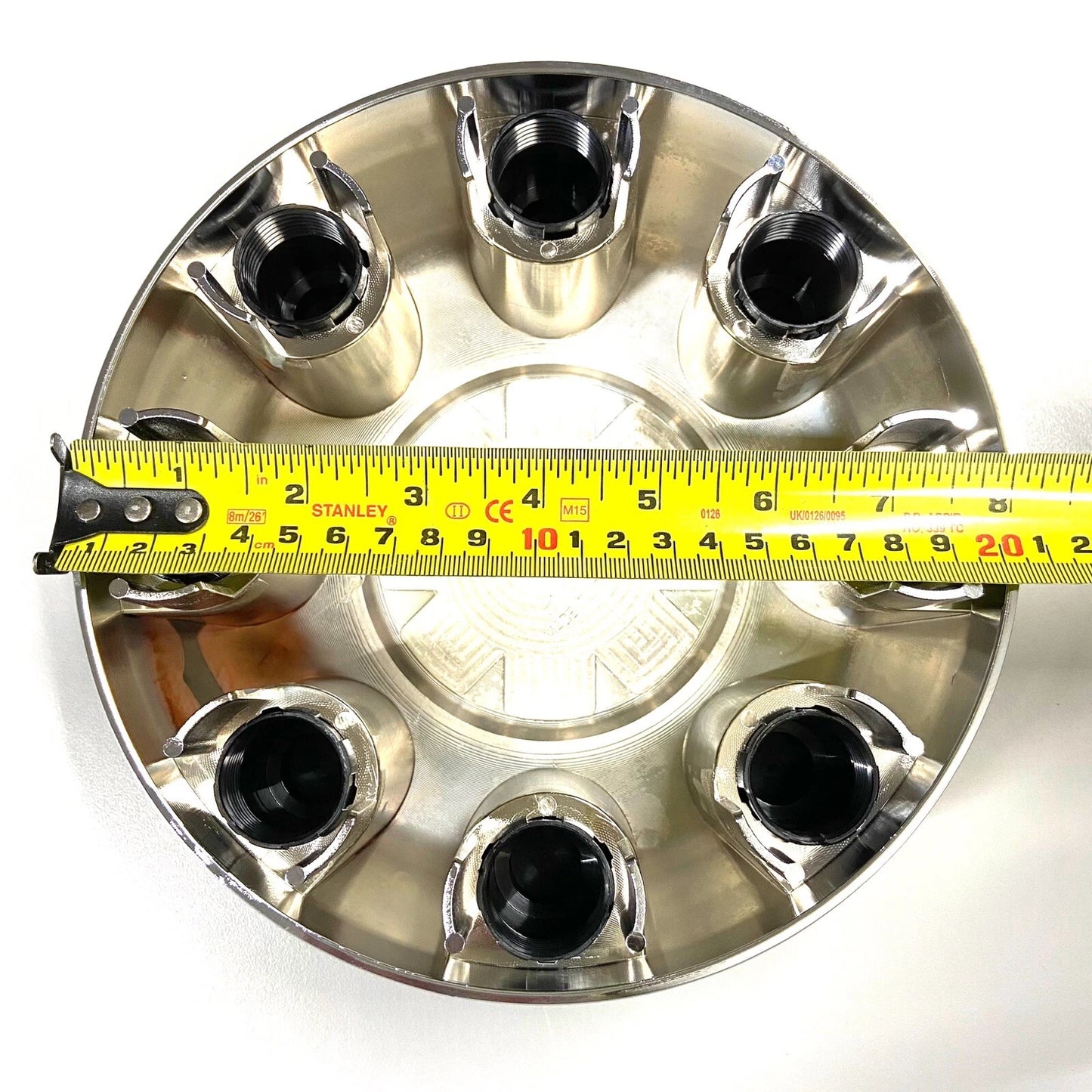 Chrome Wheel Center Hub Caps (4) for 2007-2010 Silverado Sierra Suburban 2500HD 3500HD