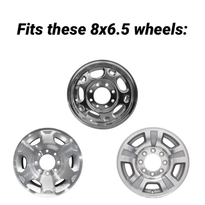 Chrome Wheel Center Hub Caps (4) for 2007-2010 Silverado Sierra Suburban 2500HD 3500HD