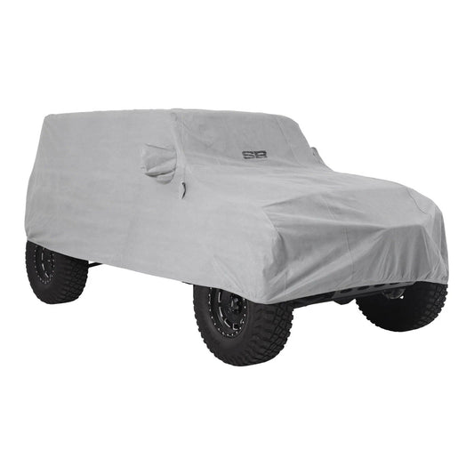 Smittybilt Full Climate Exterior Cover Gray for 2018-2025 Wrangler JL 4DR