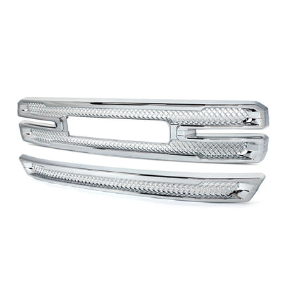 CHROME Grille Overlay Inserts kit for 2019-2021 GMC Sierra 1500 SLT AT4