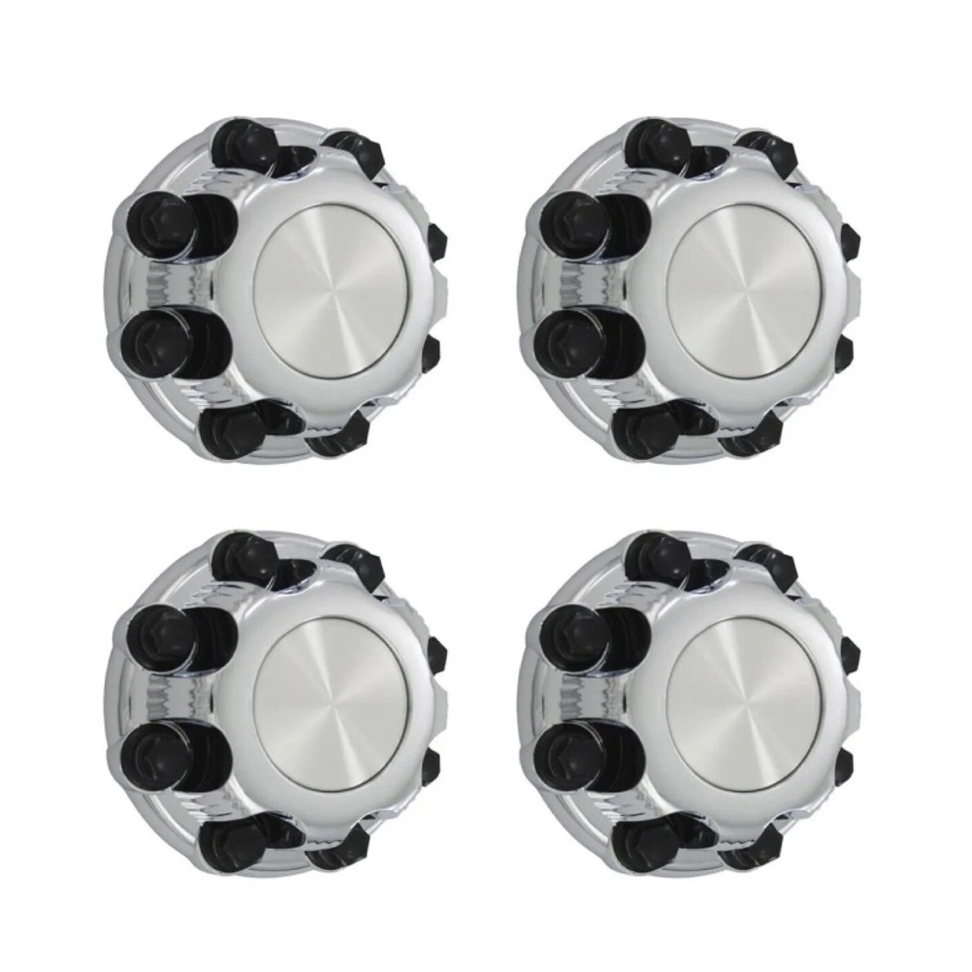 Chrome Center Wheel Hub Caps (Set of 4) for 1999-2006 Silverado Sierra 2500HD 3500HD
