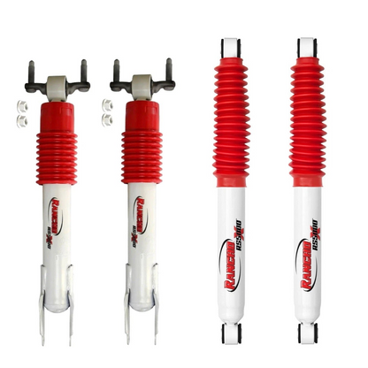 Rancho RS5000X Shocks (4) for 2011-2026 Silverado Sierra 2500HD 3500HD w/ 1-3" Front Level