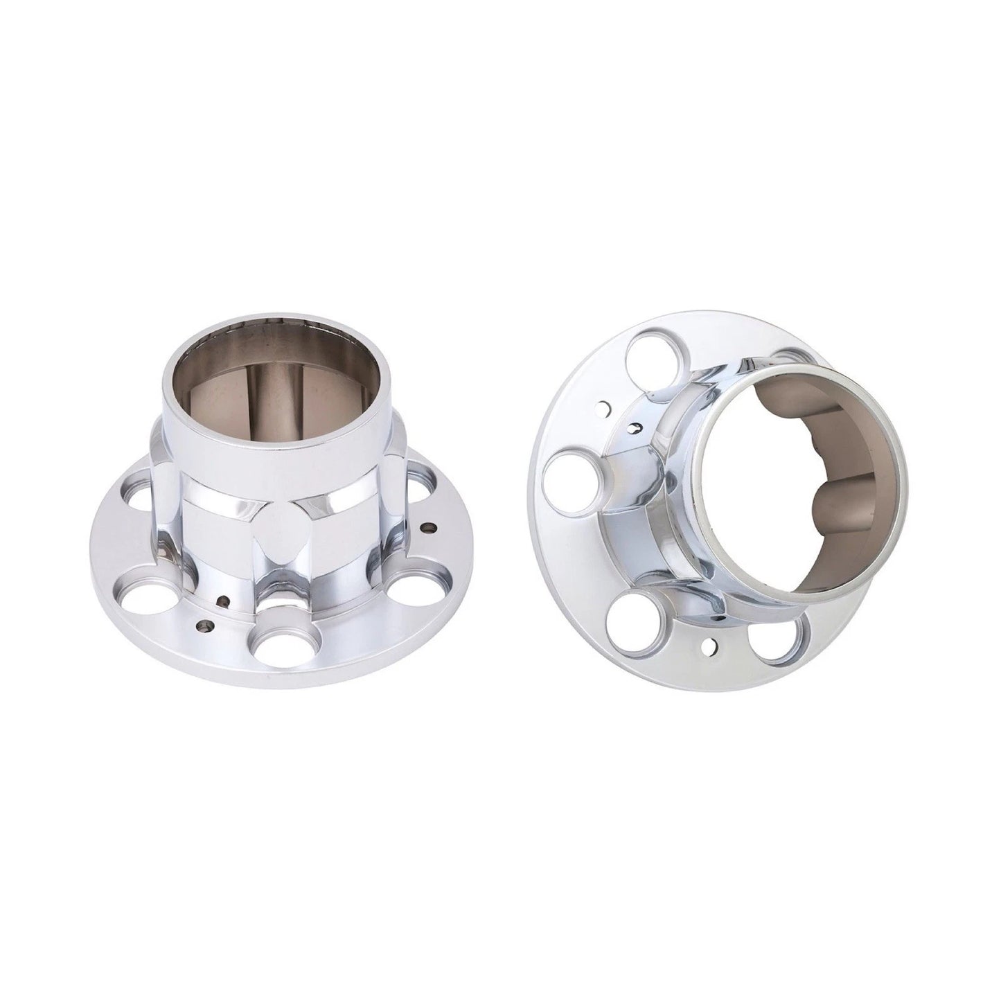 Chrome 4x4 6-Lug Rally Wheel Center Caps (4) for 1968-1991 Chevy GMC Square Body K10 Pickup Blazer Suburban