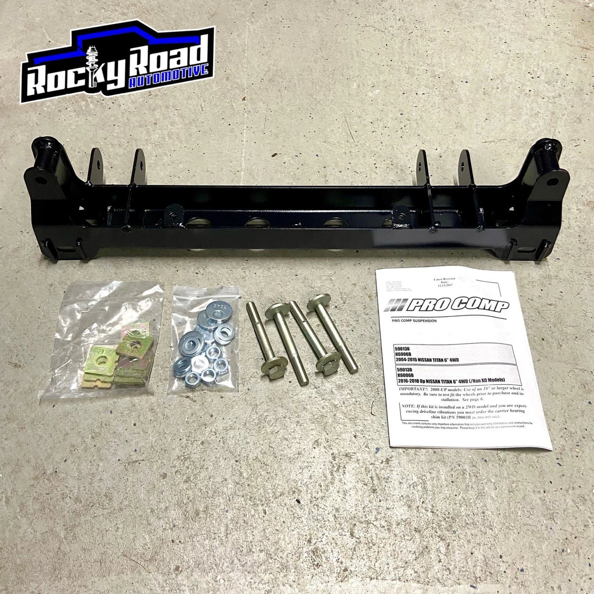 Pro Comp 6” Lift Front Drop Crossmember w/ Cam Bolts for 2004-2024 Nissan Titan