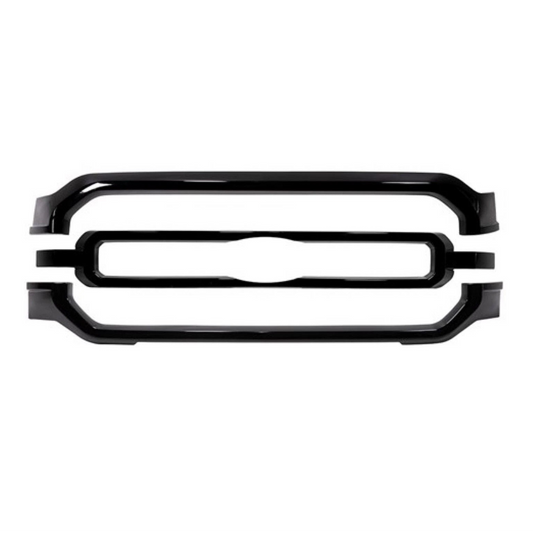 Gloss Black Grille Grill Overlay Insert Trim Kit for 2021-2023 Ford F150 XL, XLT