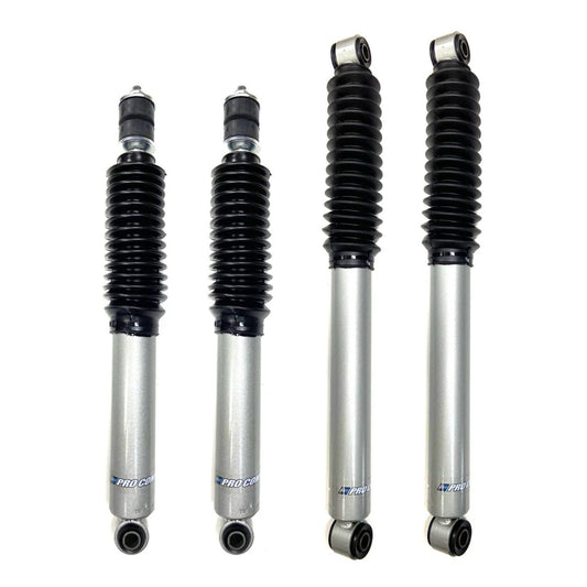 Pro Comp 0-1" Monotube Shocks (4) for 1999-2010 Silverado Sierra 2500HD 3500HD