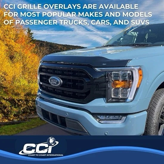Gloss Black Grille Grill Overlay Insert Trim Kit for 2021-2023 Ford F150 XL, XLT