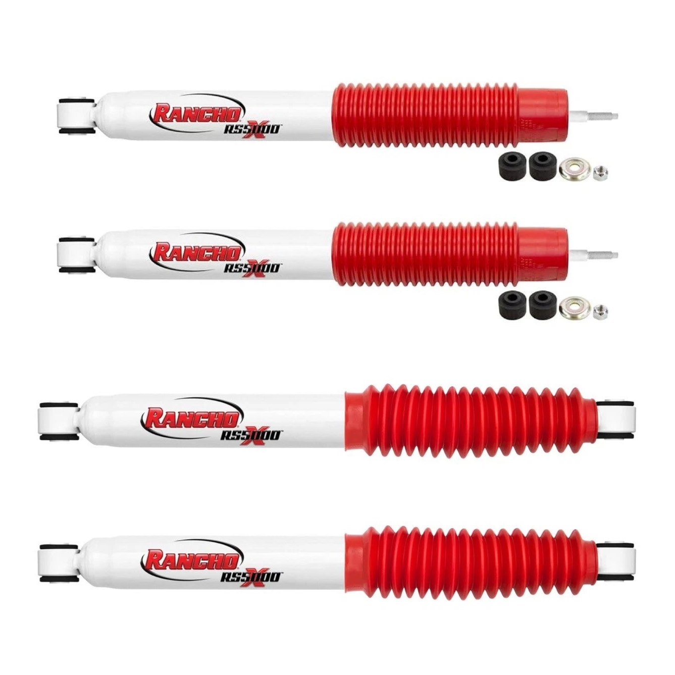 Rancho RS5000X Shocks (4) For 1999-2010 Silverado Sierra 2500HD 3500HD