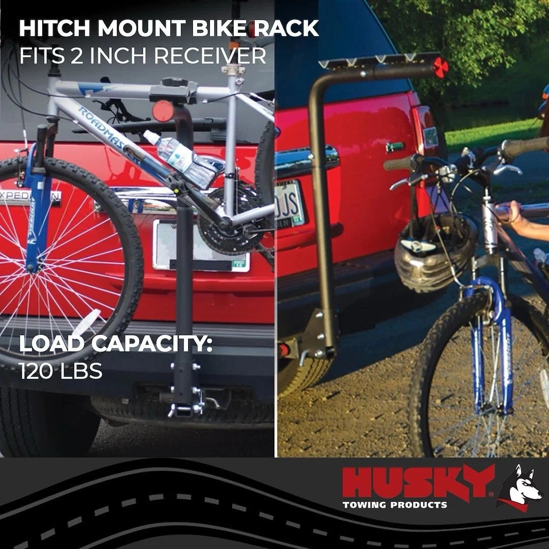 4-Place Bike Rack w/ Padded Steel Cradle Mounts, 120lb Capacity, for 2" Hitch Receiver