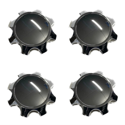 Chrome 7” Wheel Center Hub Caps (4) for 2011-2026 Silverado Sierra 2500HD 3500HD