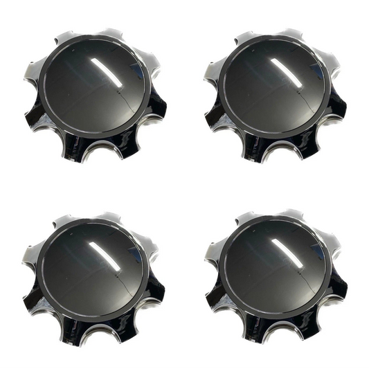 Chrome 7” Wheel Center Hub Caps (4) for 2011-2026 Silverado Sierra 2500HD 3500HD
