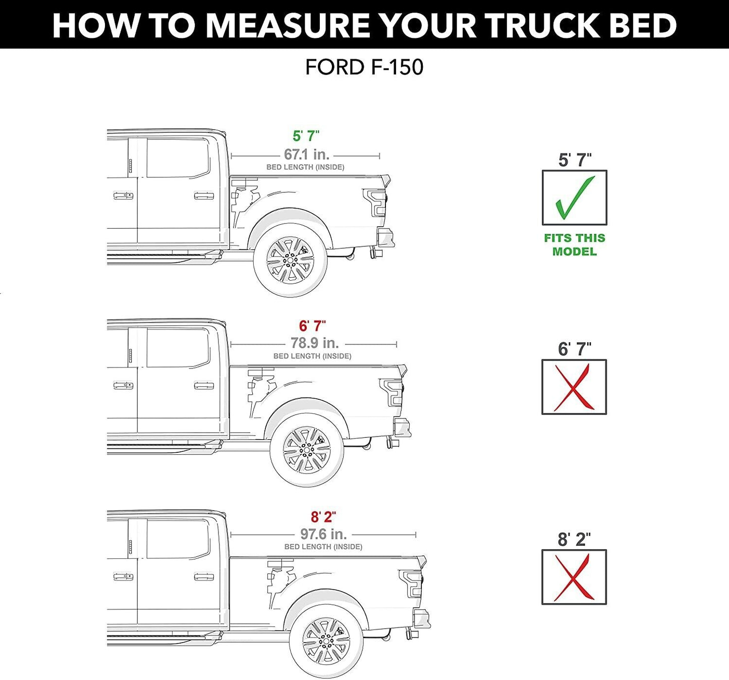 2015-2023 F-150 Truxedo Tonneau Cover w/ 5ft 7in Bed